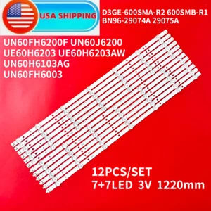 New 12 PCS LED strips For Samsung BN96-29074A BN96-29075A UE60H6203 UN60J6200AF - Picture 1 of 6