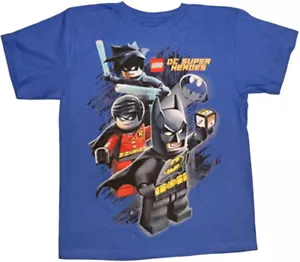 Camiseta de DC Comics ☆ Batman, Robin y Nightwing para niños grandes ☆ tallas 8-16 - Imagen 1 de 1