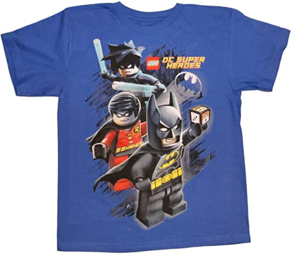 DC Comics ☆ Big Boys' Batman, Robin, & Nightwing T-Shirt ☆ Sizes 8-16 - Image 1 of 1