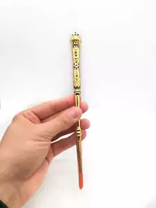 "Cepillo de Unción Ortodoxo Striuchtsa Color Dorado Enchapado con Piedras 9,05" - Imagen 1 de 9