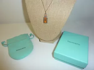Tiffany & Co. Clinique Perfume Bottle Necklace in Sterling Silver 18" - Picture 1 of 9