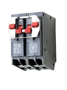 Bryant HBQ220-220 BQ220220 Old style 4-Pole BRD Quad Breaker Gray / Red - Picture 1 of 20