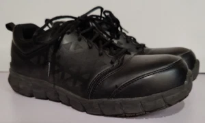 Scarpe da lavoro antinfortunistiche Reebok punta composita sneaker RB3206 uomo taglia 9,5 M nere - Foto 1 di 8