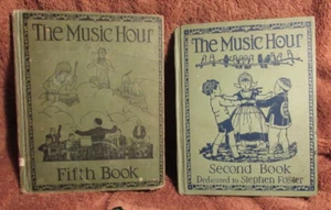 The Music Hour 1st & 5th Book Song Music McConathy School Children Antique 1937 - Picture 1 of 6