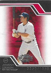 Johnny Damon Numbered 250/1350 Topps Triple Threads 2008 (6464)