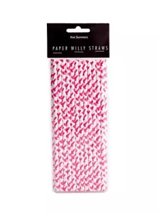 Ann Summers Willy Paper Straws - Pack of 25 - Picture 1 of 3