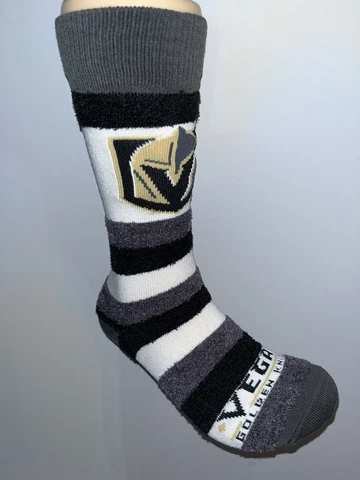 VEGAS GOLDEN KNIGHTS NHL HOCKEY WOMENS FUZZY BLEND CREW SOCKS MEDIUM Q Cover