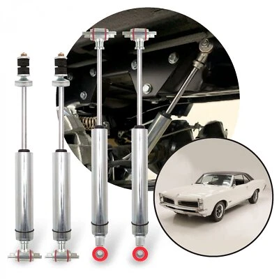Kit de amortiguadores delanteros y traseros Pontiac LeMans 1964-1967 rendimiento Race (4) atornillables Foto 1 de 4