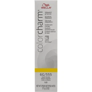 Wella Color Charm Gel Tube 2oz - 555/6G Hazel Blonde -USA BUY/SHIP ONLY - Picture 1 of 1