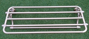 ESTANTE DE ALMACENAMIENTO DE PARED DE BAÑO TOALLERO DE ALMACENAMIENTO DE ACERO INOXIDABLE TAMAÑO 24 X 10" - Imagen 1 de 6