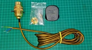 BRASS PREWIRED WOODEN FLOOR STANDARD REWIRE KIT 3.5M DONCASTER GOLD FLEX - Picture 1 of 5