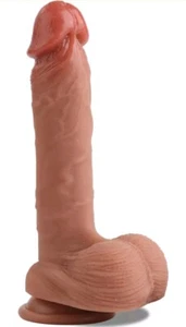 Silicone Suction Cup Dildo Realistic Huge Cock Women Sex Toys Thick Dong NEW - Picture 1 of 4