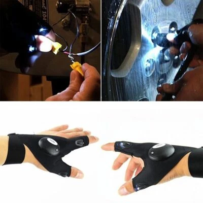 Outdoor Work LED Light Beam Glow Gloves Flashing Rave Finger Up Lighting - image 1 of 4