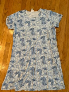 CORAL BAY Mumu Kleid Gr. XL 100% Baumwolle blau geblümt/Tropical Island Wear Damen - Bild 1 von 2