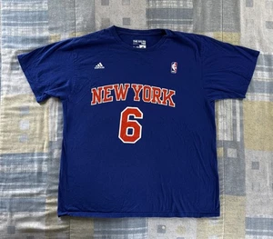 Kristaps Porzingis #6 New York Knicks Adidas Camicia Blu Uomo Taglia XL - Foto 1 di 18