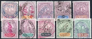 Cape Revenue 1898 1d to £1 group, between Barefoot 128/39, used - Picture 1 of 1