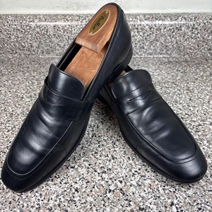 To Boot New York 1929 Adam Derrick schwarz Leder voller Riemen Penny Loafer Herren 9 - Bild 1 von 24