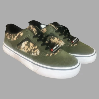 Airwalk Huntington Juvenil Talla 4 Tenis Camuflados Verde Zapatos de Skate Con Cordones Nuevo Foto 1 de 4