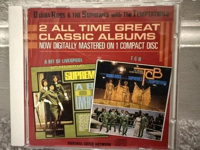 Diana Ross & The Supremes A BIT OF LIVERPOOL + TCB CD with Temptations 1986 Rare - Image 1 of 3