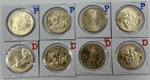 2025 P D AMERICAN INNOVATION ARKANSAS FLORIDA MICHIGAN TEXAS ⭐8 COIN SET ⭐ - Picture 1 of 3
