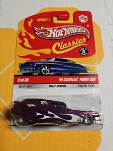 Hot Wheels Classics Series 5 SpectraFlame Purple '59 Cadillac Funny Car "Chase" - Picture 1 of 4