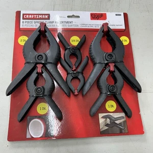 Surtido de abrazaderas de resorte Craftsman 6 piezas #31493, Sears, caja abierta - Imagen 1 de 4