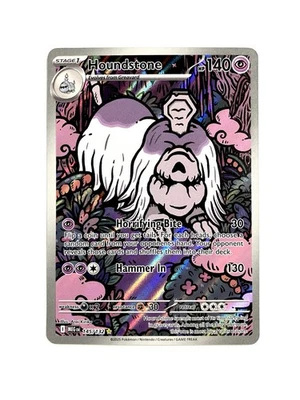 Houndstone 145/132 Mega Evolution Illustration Rare Pokemon TCG NM - Image 1 of 2