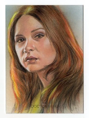 Doctor Who Series 5-7 Clara Oswald Sketch Card by Artist Huy Truong - Image 1 of 3