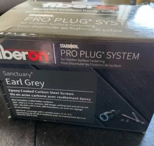 Fiberon Pro Stecksystem versteckte Oberfläche Befestigung Graphit Dübel Schrauben Neu - Bild 1 von 6
