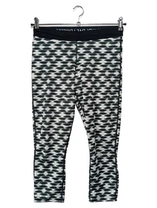 NIKE Leggings Donna Nero Bianco Sport Dri-Fit (INT M) - Foto 1 di 5