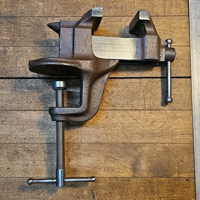 Тиски Stanley RULE & LEVEL #742 VICTOR • ОРИГИНАЛЬНАЯ КРАСКА/В КОМПЛЕКТЕ • первозданные ☆США - Изображение 1 из 4