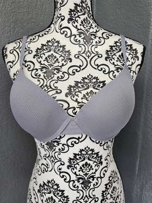 Sutiã feminino íntimo pele danskin acolchoado cinza tamanho 38C gancho e olho push up - Imagem 1 de 4