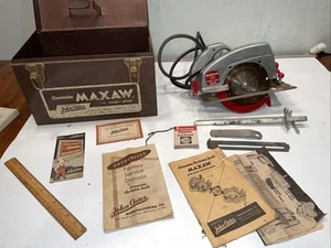 Maxaw 6 3/8” Circular Saw 737 w Original Box, Wrench, Guide, Instructions - Picture 1 of 12