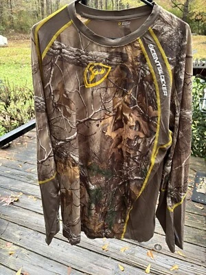 New Scent Blocker 1 Performance Layer Shirt Mossy Oak Country Realtree Edge XXL - Image 1 of 4
