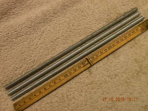 3 Off M8 Nieten 8mm Gewindesiegel Weichstahl 300mm lang M8 x1,25 metrisch grob - Bild 1 von 2