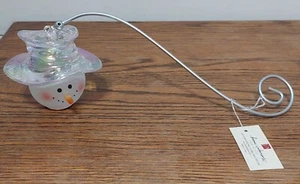 Vintage Home Interiors iridescent Snowman Candle Snuffer - Picture 1 of 12