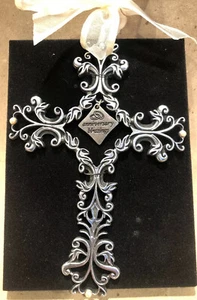 Nuova Croce da Parete Cathedral Art FC323 "Anniversary Blessings", Alto Regalo Argento 5" - Foto 1 di 3