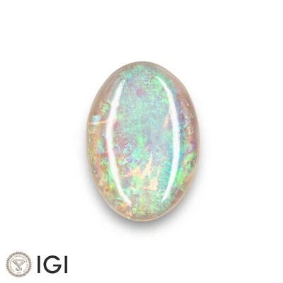 IGI Certified COOBER PEDY Opal 3.54 Ct. Natural Untreated OVAL Play of Color - Image 1 of 4