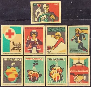 SU LTSR 1976 Matchbox Label #06-9 set, Take care of your health. - Imagen 1 de 1