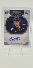 2017-18 Upper Deck Premier Magnificent Marks CAM ATKINSON Columbus Blue Jackets 