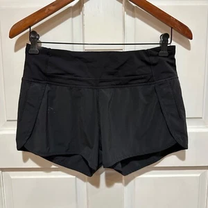 Lululemon Speed Up Damen-Laufshorts Größe 4 schwarz gefüttert sportlich 3,5"-Innennaht - Bild 1 von 7