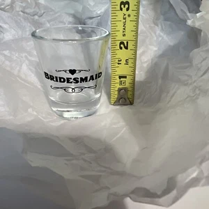 Bicchiere damigella d'onore regalo cuore trasparente matrimonio bevande bavaglio regalo festa bomboniera - Foto 1 di 5
