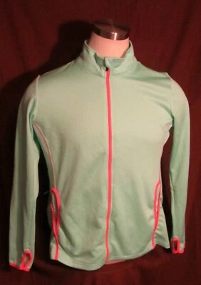 Camisa Feminina Danskin Now Manga Longa 1/4 Zíper, Verde, Poliéster, Tamanho XL, EXCELENTE ESTADO USADO - Imagem 1 de 4