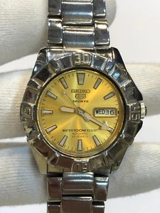 SEIKO 5 SPORTS 7S36-O4L2 MENS AUTOMATIC STAINLESS STEEL WATCH - Picture 1 of 23
