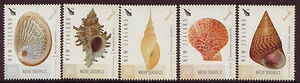 JUEGO DE 5 CARACOLES DE NUEVA ZELAND 2015 SIN MONTAR COMO NUEVOS - Imagen 1 de 1