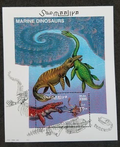 Somalia Prehistorical Animals Marine Dinosaurs 2000 Skeleton Octopos (ms) MNH - Picture 1 of 5