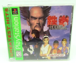 Tekken 2 (PS1) PlayStation 1 - Complete CIB w/ Reg Card Greatest Hits Tested - Picture 1 of 11