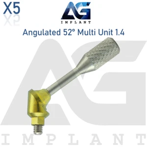 5 abgewinkelte Multieinheit 1.4 Prothese Systerm 52° Sechseck 2,42 mm mit Schraube - Bild 1 von 6