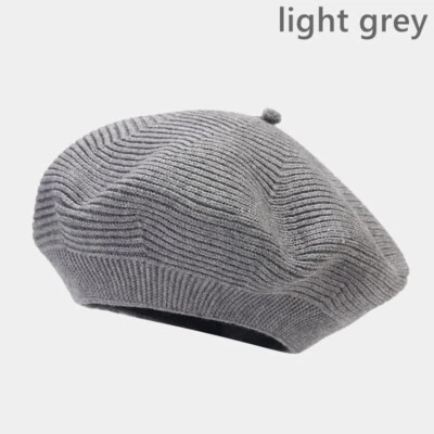 Dama Tejido Boina Sombrero Gorro Gorra de Newsboy Pintor Sólido Cálido Informal De Colección Suave Foto 1 de 4