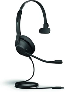Jabra Evolve2 30 USB-C MS Mono On-Ear Wired Headset, Black - Picture 1 of 4